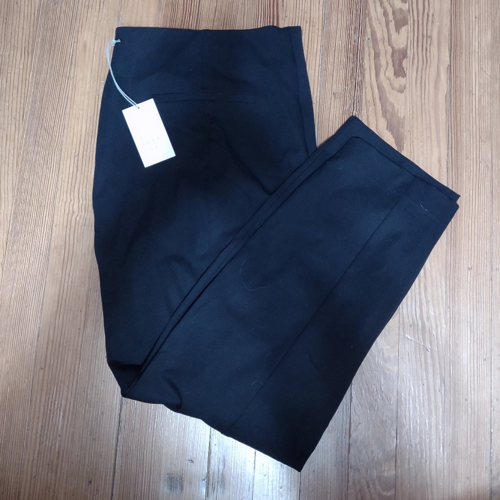 Black Slacks, Straight Leg, Size Zip, NWT